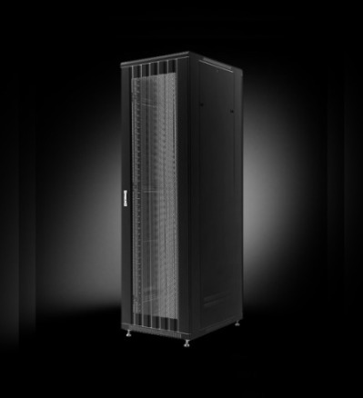 Шкаф серверный 42U, 800х1000x2085 мм, передняя и задняя перфорированные двери, черный GYDERS GDR-428010BP